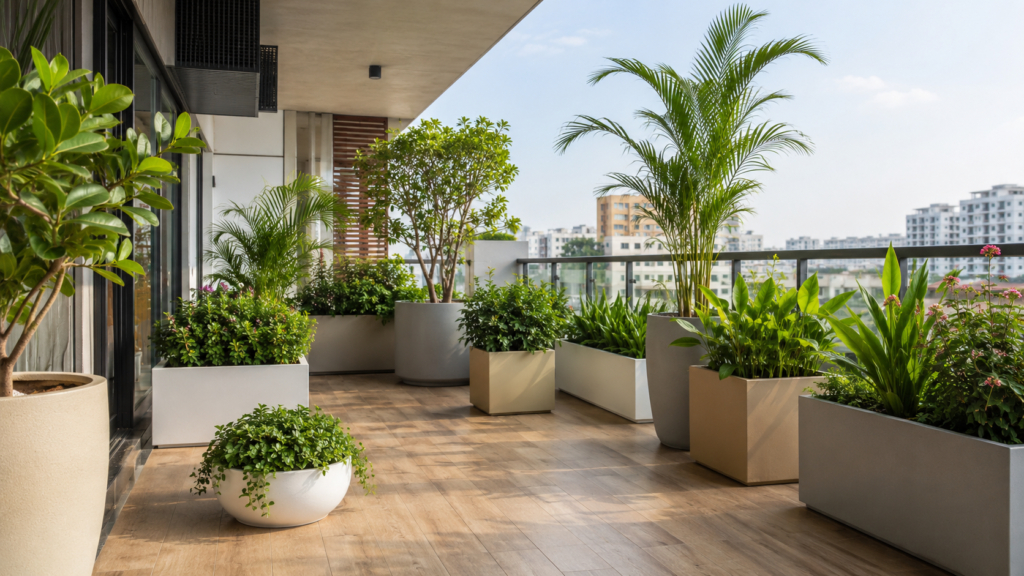 balcony garden planters by Zardens