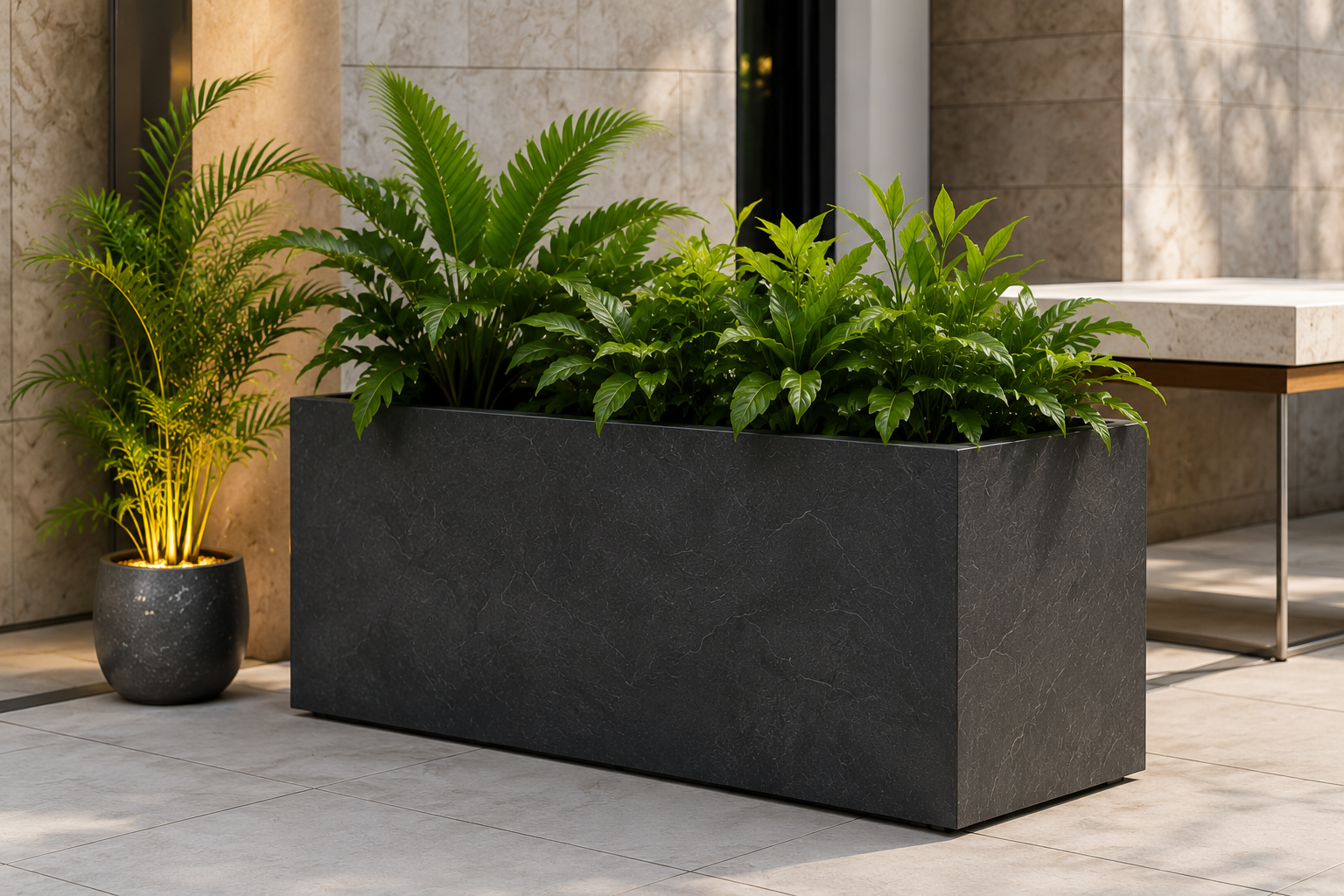 Custom size fiber planter