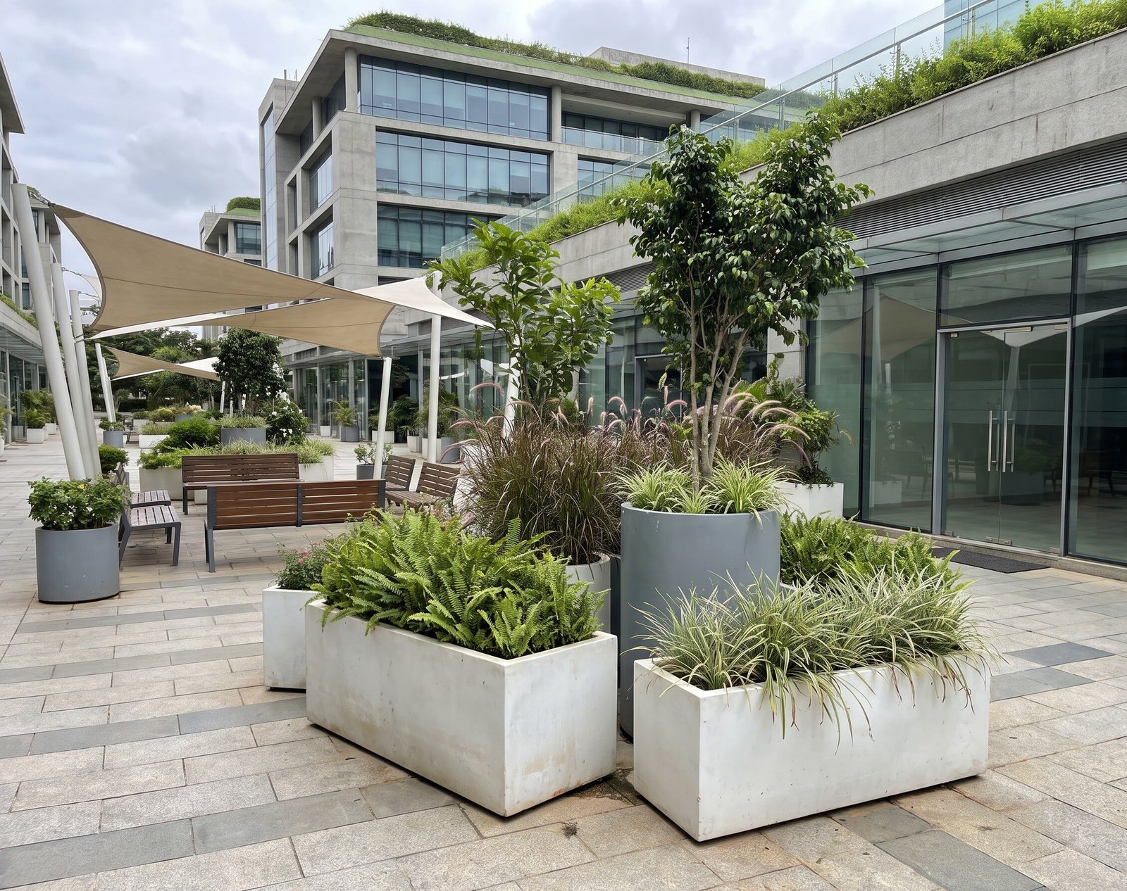 Commercial outdoor landscape project