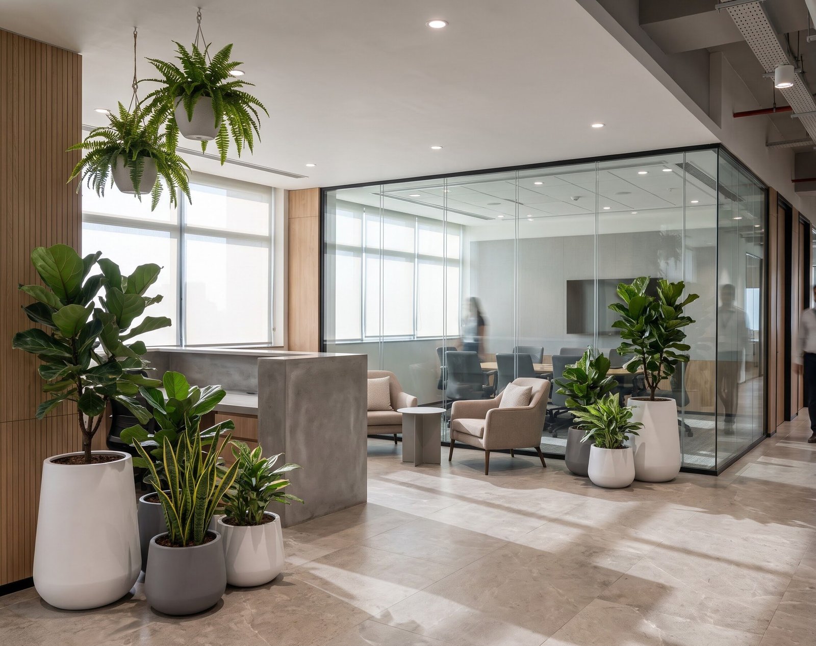Corporate interior landscaping project