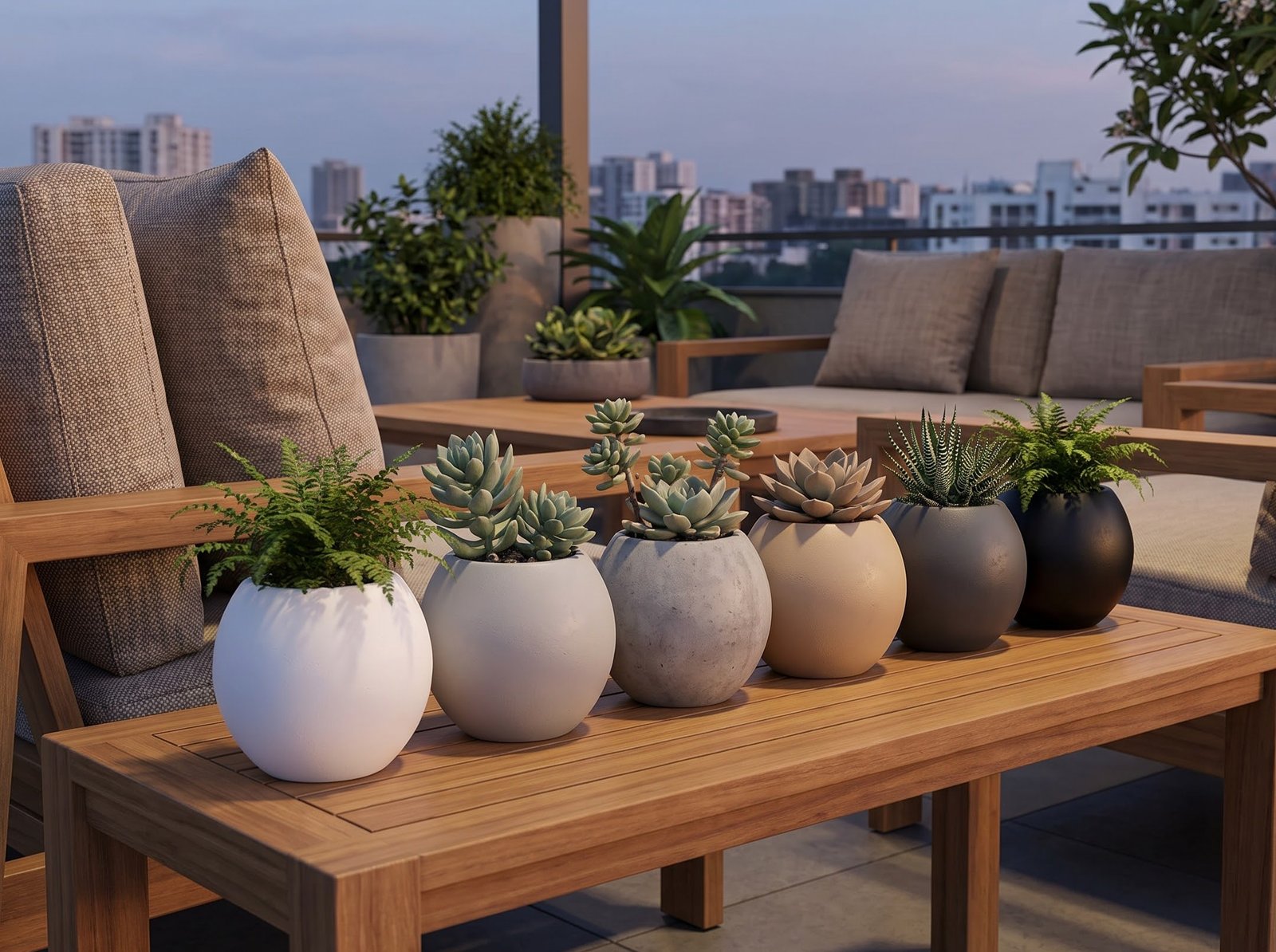 Chery FRP Planter Color Variations