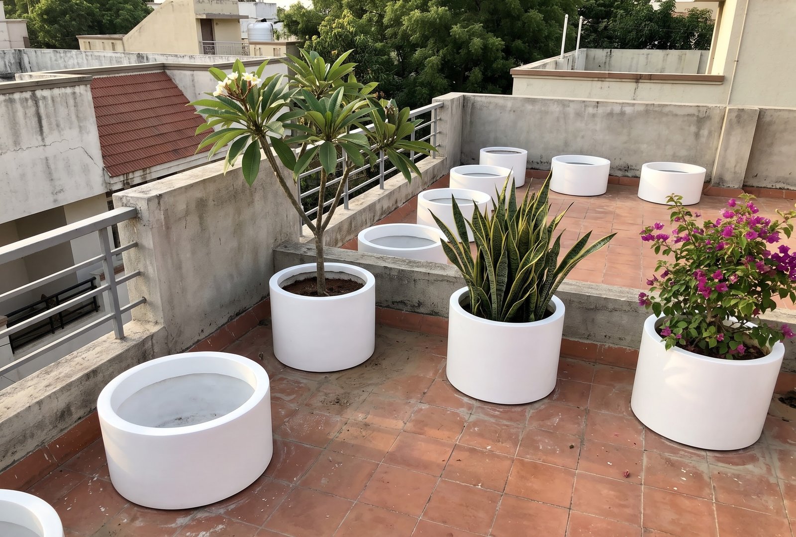 FRP Cylinder C Rooftop Durability