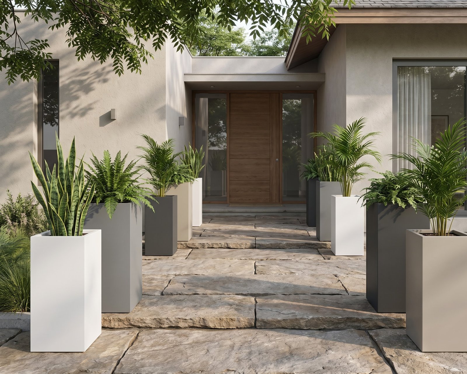 Architectural Pathway Columns