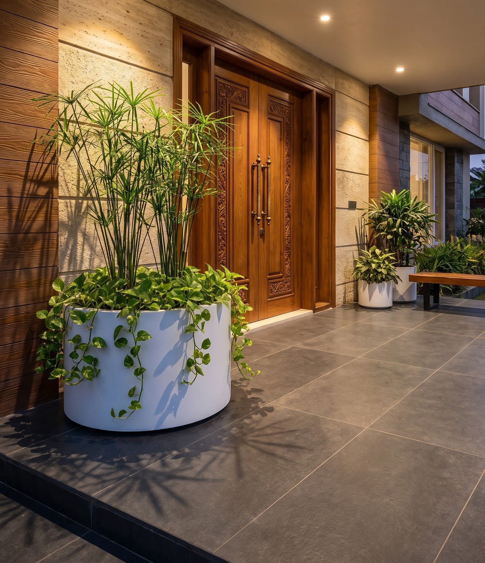 Modern House Entrance Porch Design