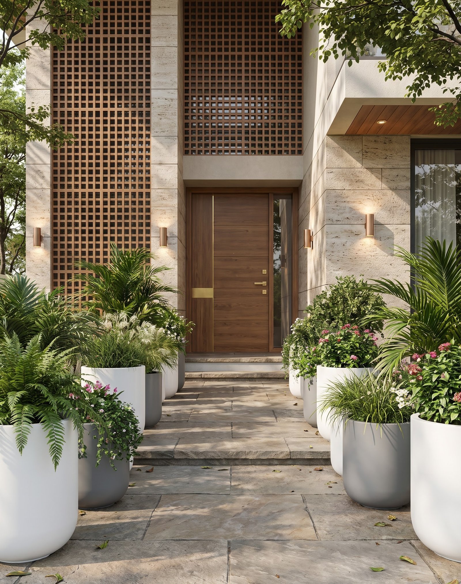 Flanking Entrances