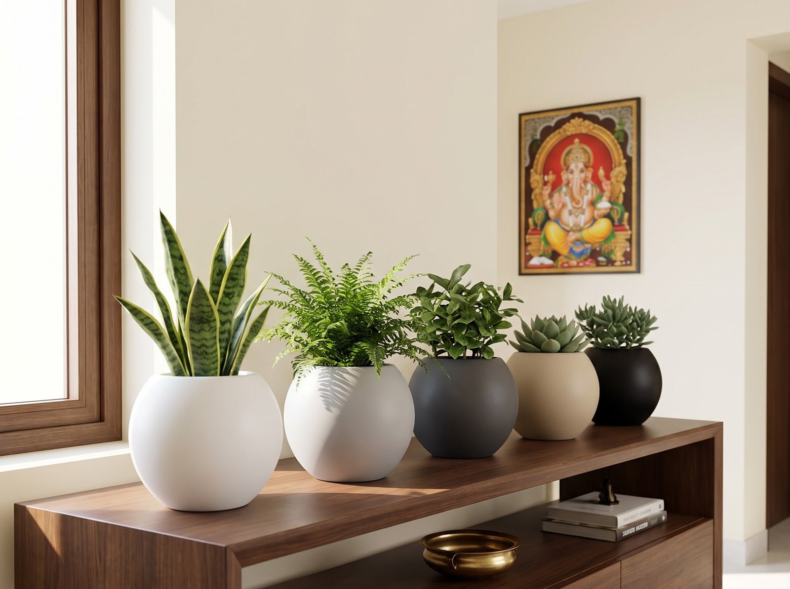 Durable FRP Chery Planters on Table