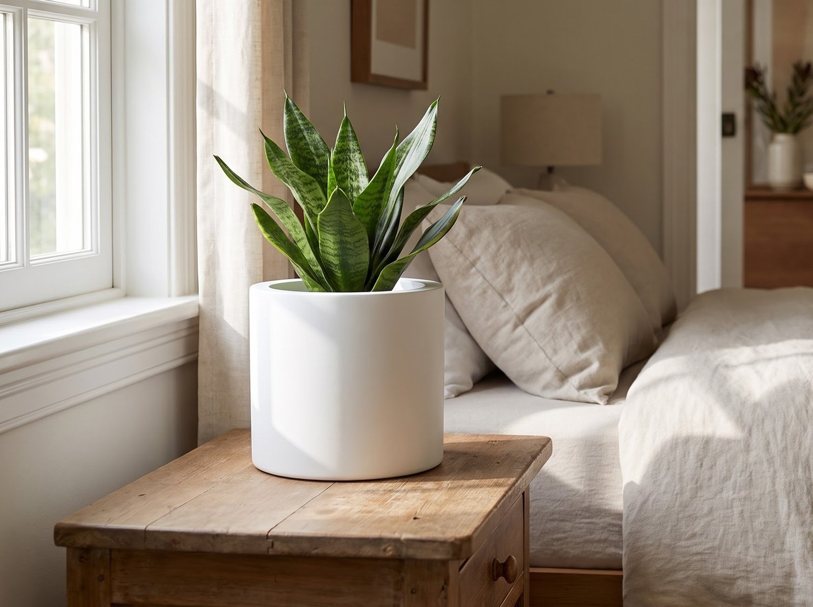 Dates Planter on Bedside Table