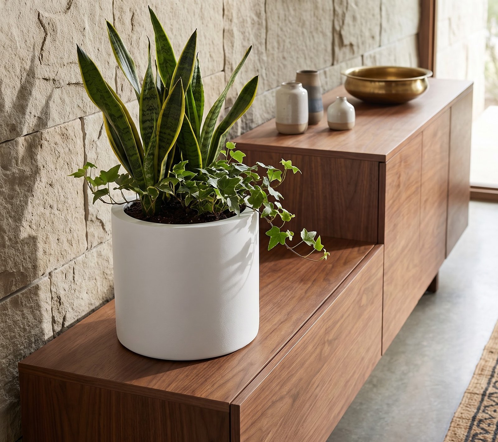Dates Planter on Entrance Console