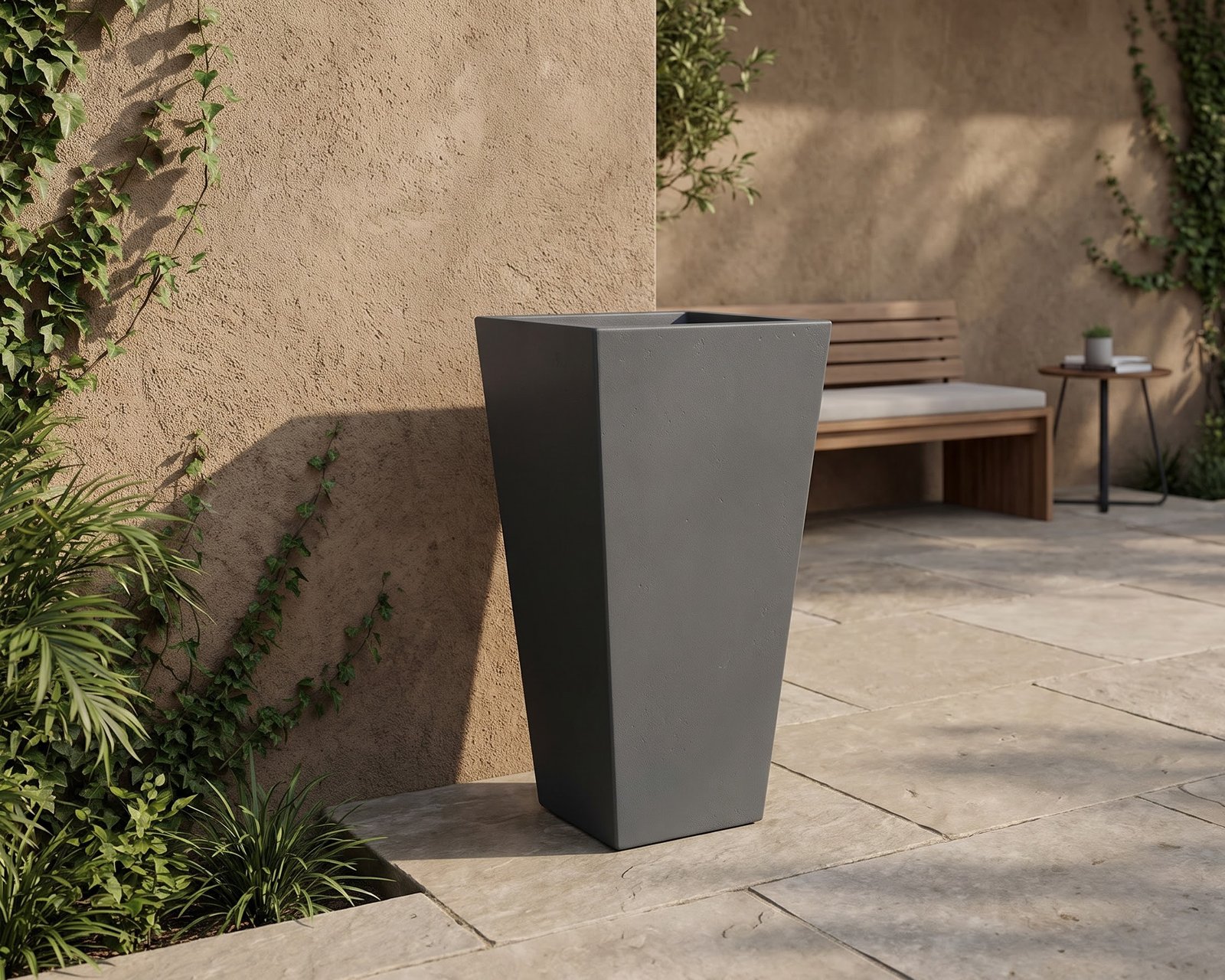 Planter on Modern Home Patio