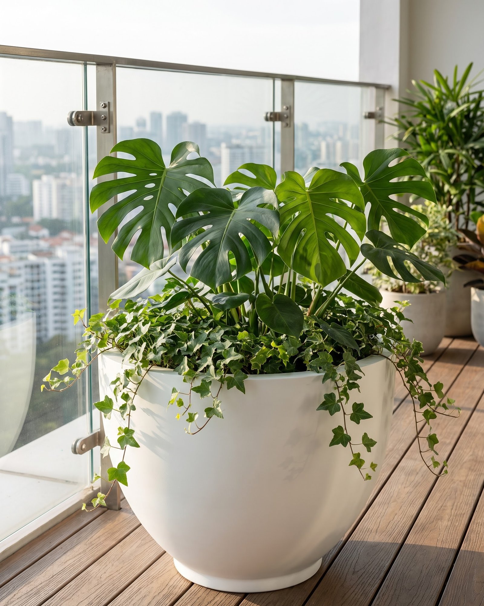 Monstera on Balcony