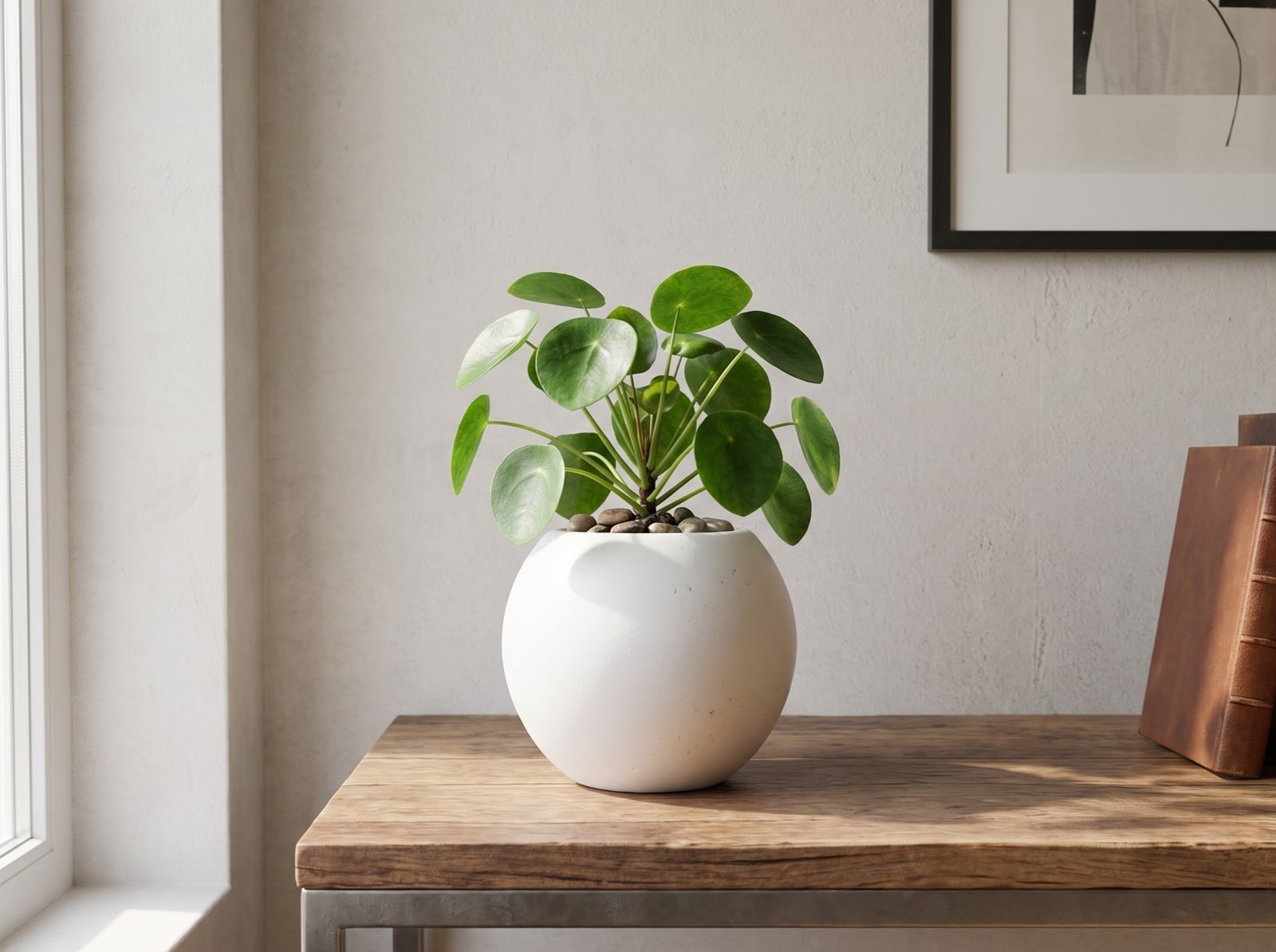 Tabletop Planter on Console Table